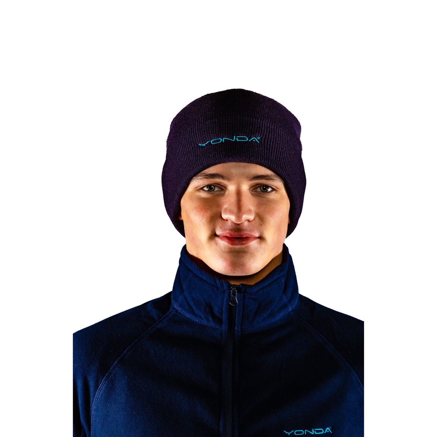 Beanie and microfleece male navy5