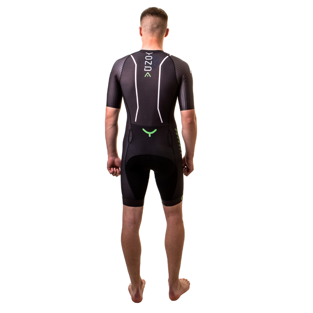 G3 Skinsuit Mens BAck Green