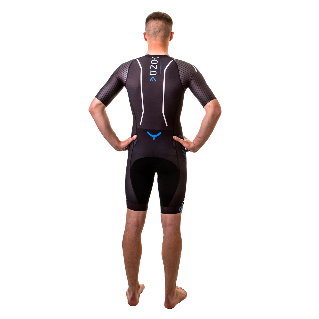 G3 Skinsuit mens - back Blue