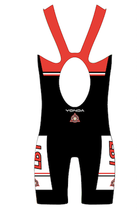 Ladies trisuit back