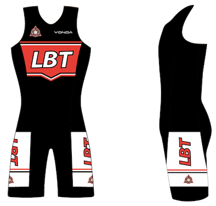 Ladies trisuit front