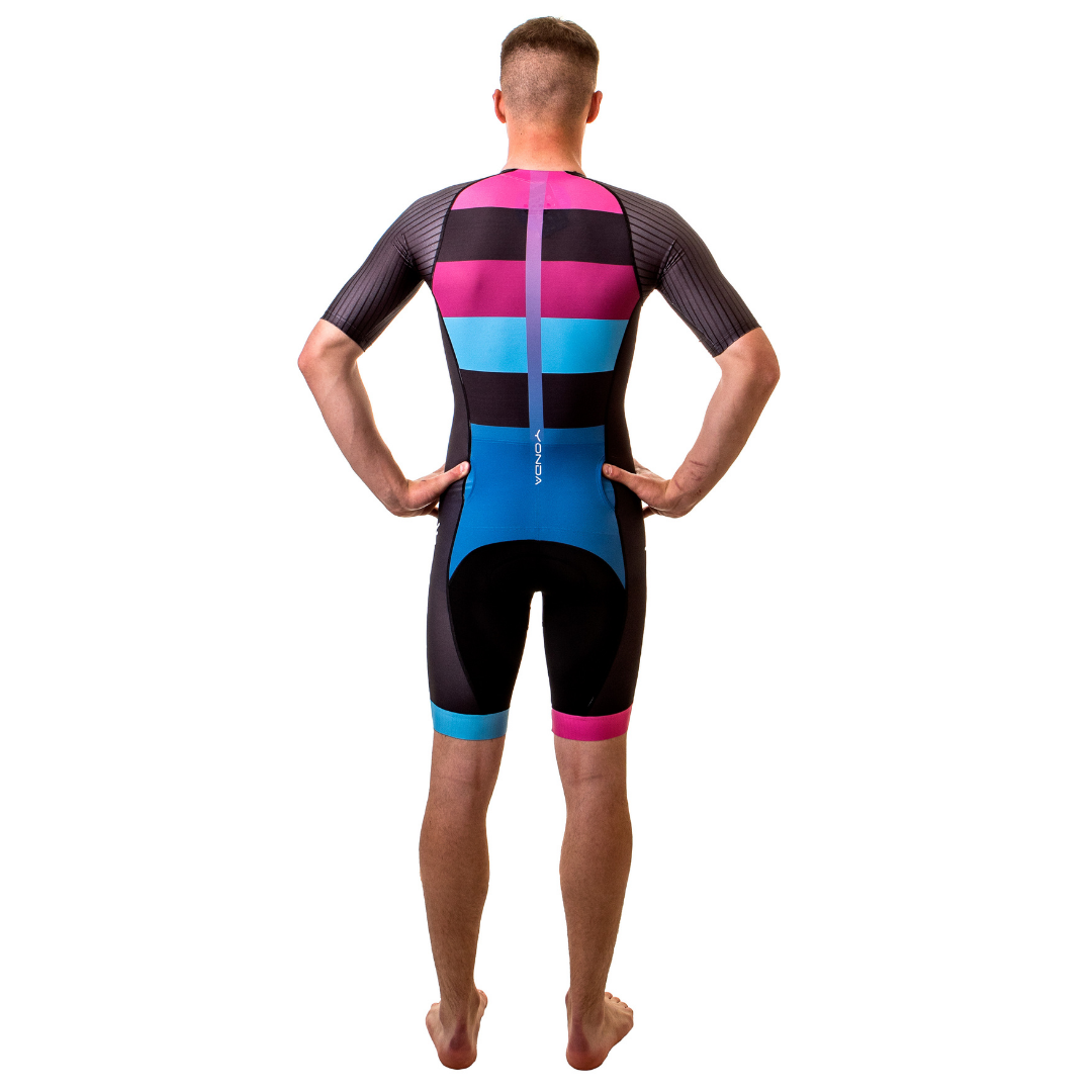 Skinsuit tonal blue - mens back