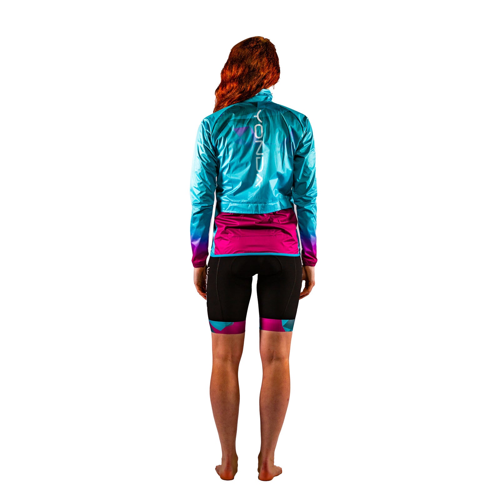 Astratto blu multisport jacket & Astratto blu bib shorts female4