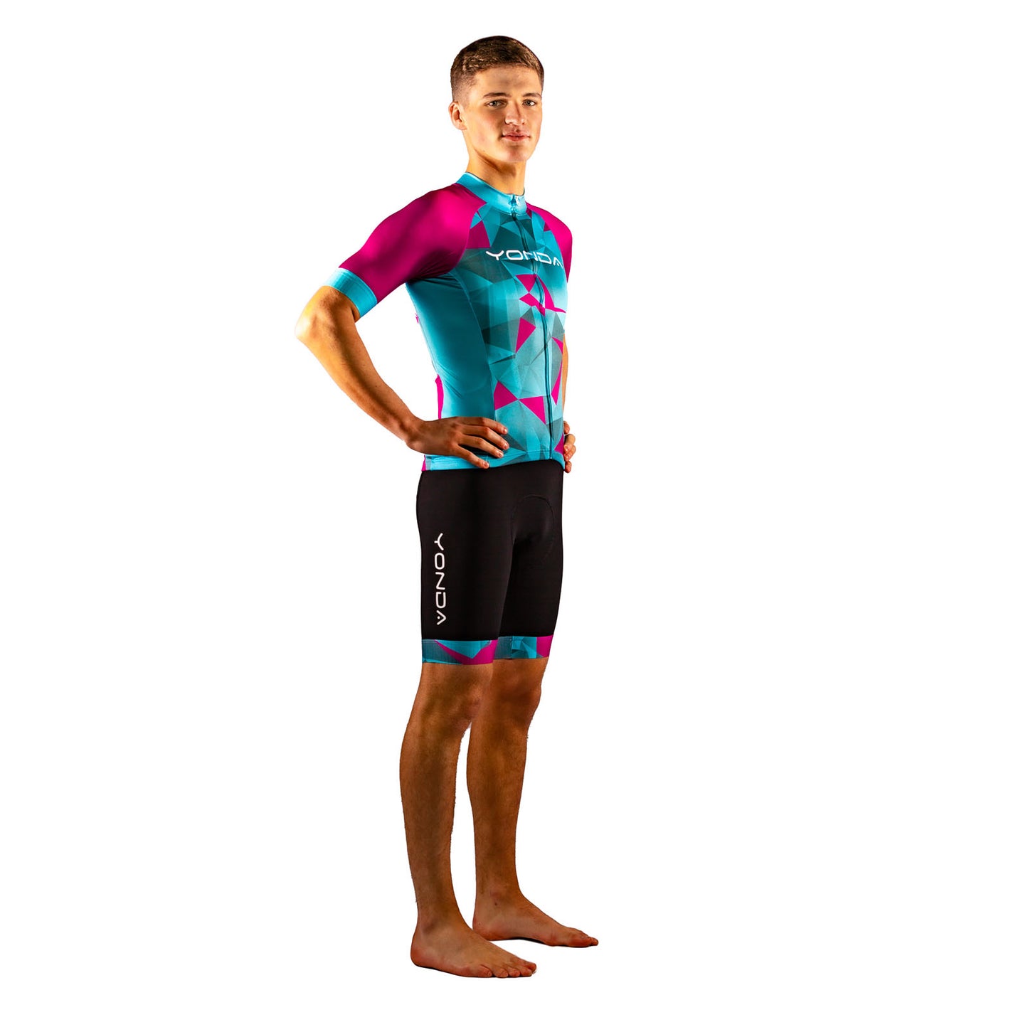 Astratto blu race shirt & Astratto blu bib shorts male3