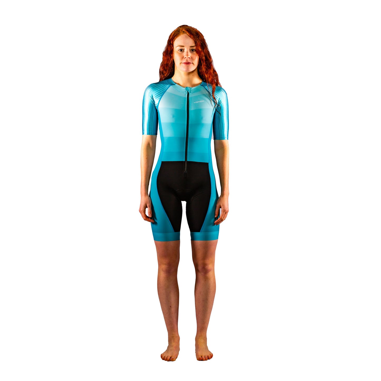 Ombre racesuit teal female