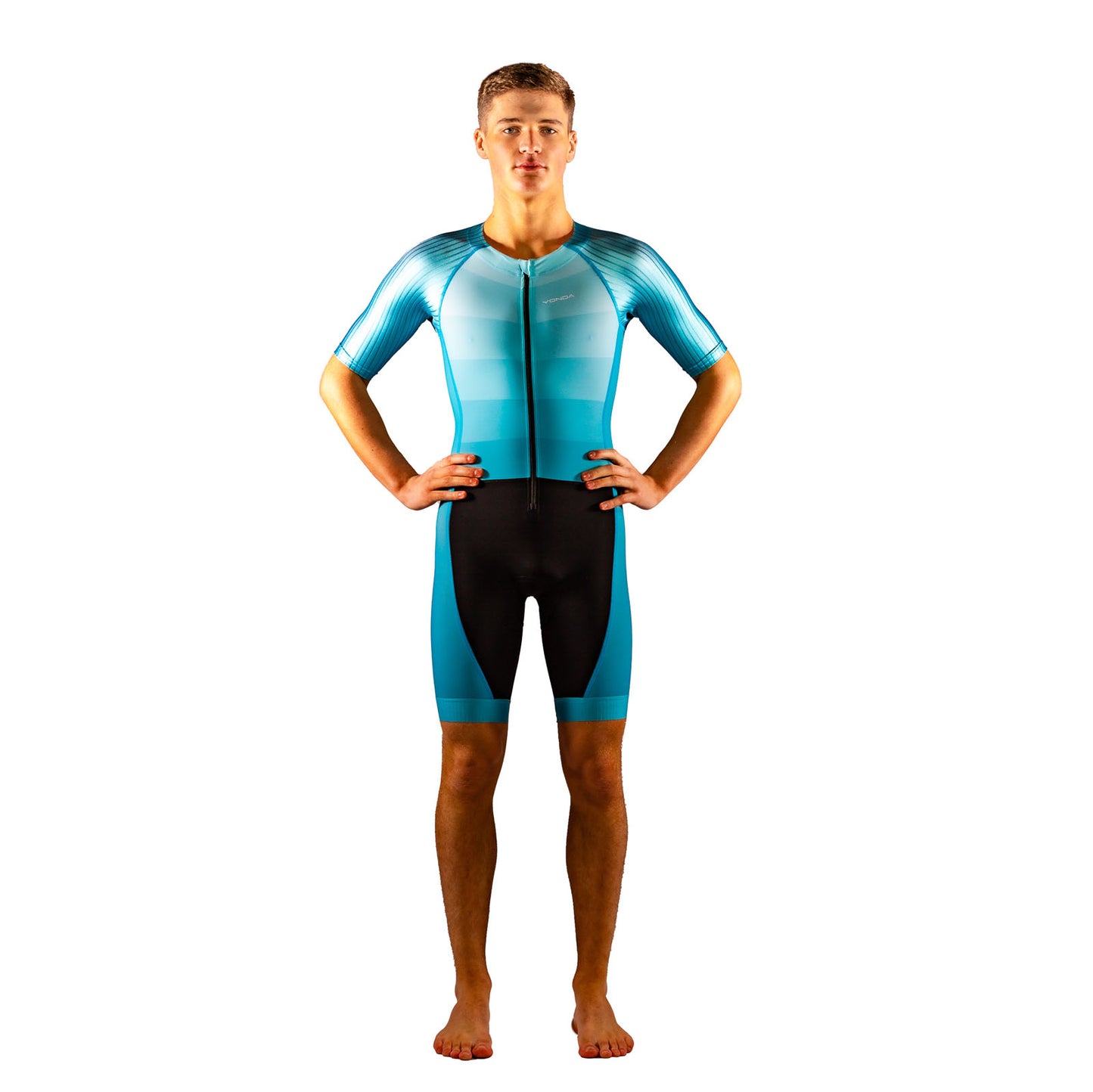 Ombre racesuit teal male